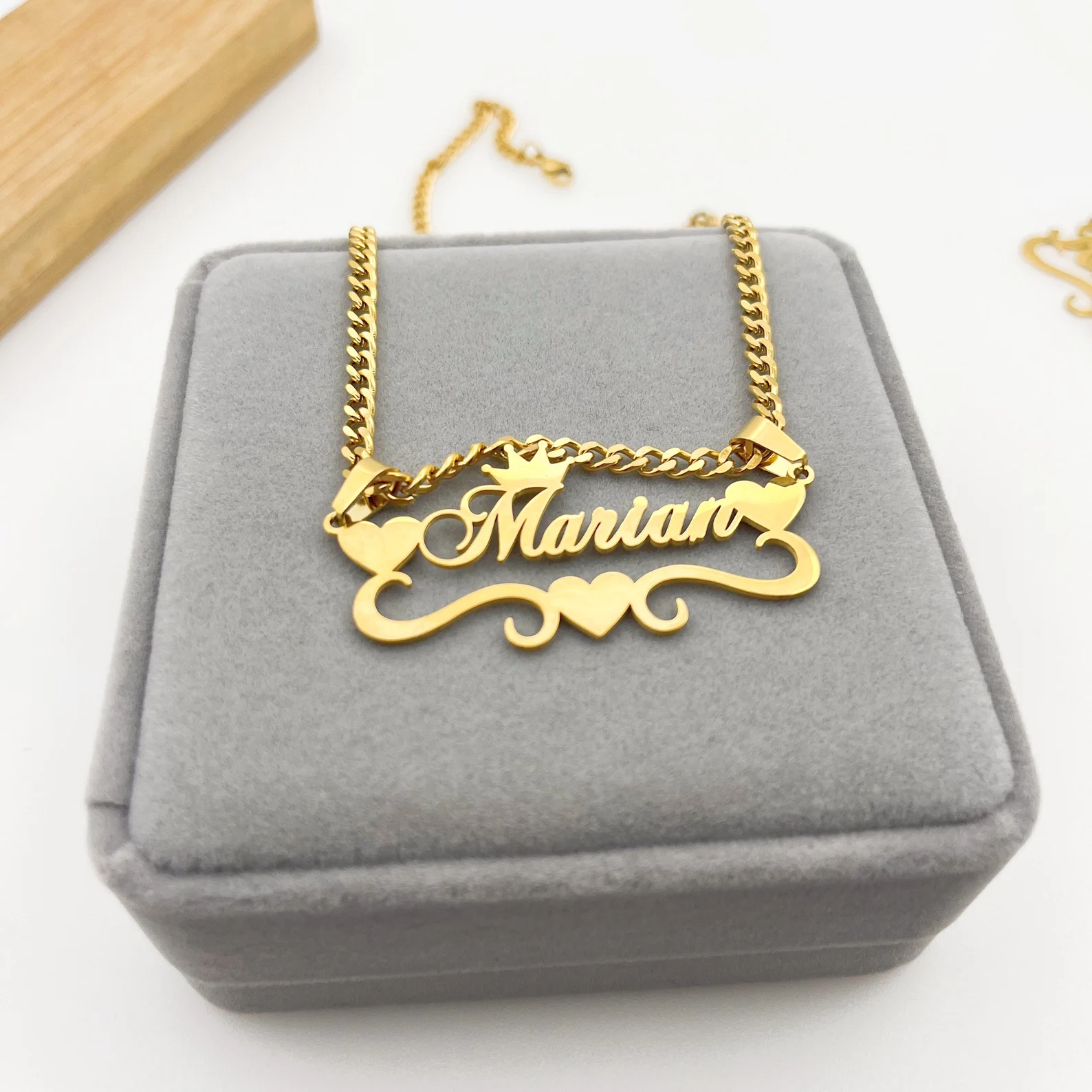 Gold Name Necklace, Minimalist Name Jewelry